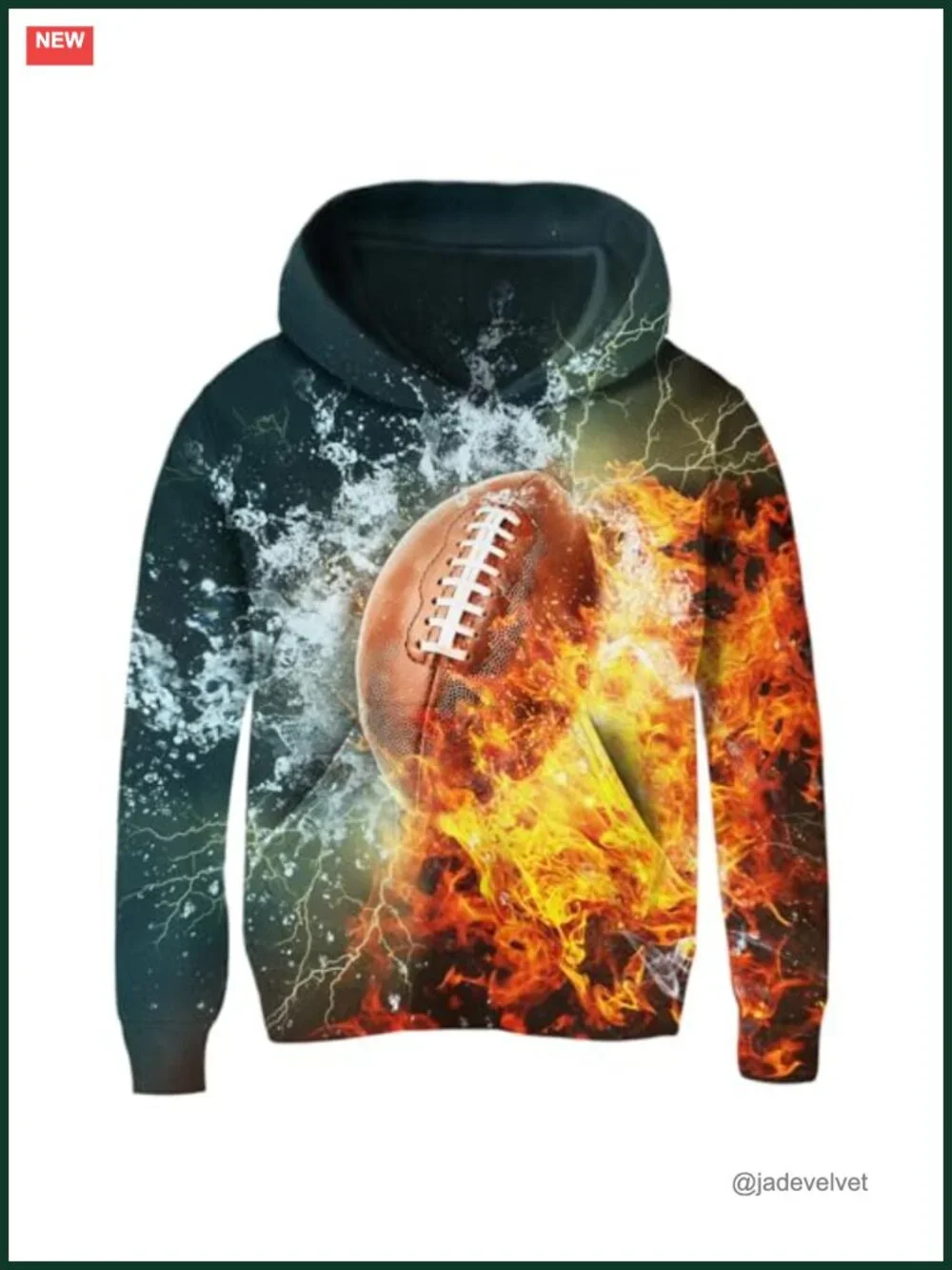 Kids 3D Graphic Pullover Hoodie Thick Fleece Lined Sweatshirt Boys Girls